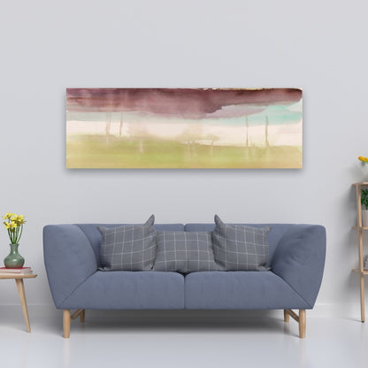 Beautiful Stripes Purple Shapes Canvas | Bedroom Wall Decor
