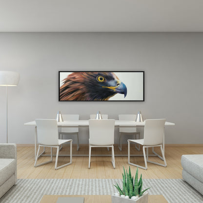 Toile d'aigle à tête brune | Décoration d'intérieur encadrée Western Brown