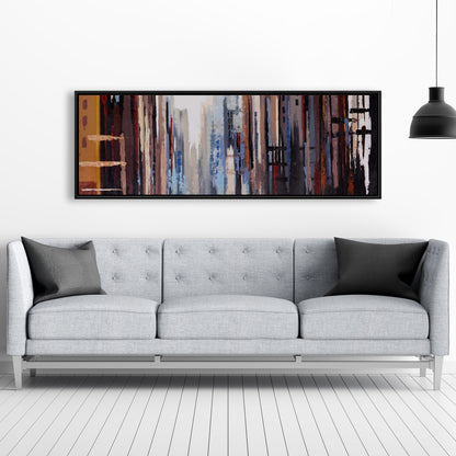 Abstract Buildings Industrial Canvas | Home Decor Wall Art