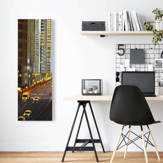 Scenic New York City 9th Street Blue Canvas | Home Decor
