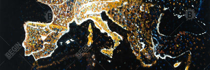 European Continent Galaxy Canvas - Earth Black Living Room Decor