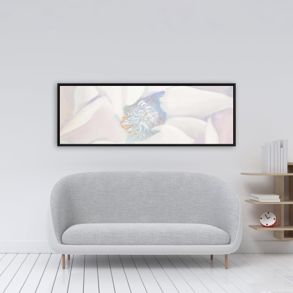 Delicacy Blue Floral Botanical Canvas | Home Decor Framed Art