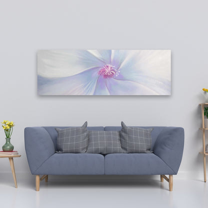 Bedroom Blue Minimalist Canvas Petals - Home Decor Art