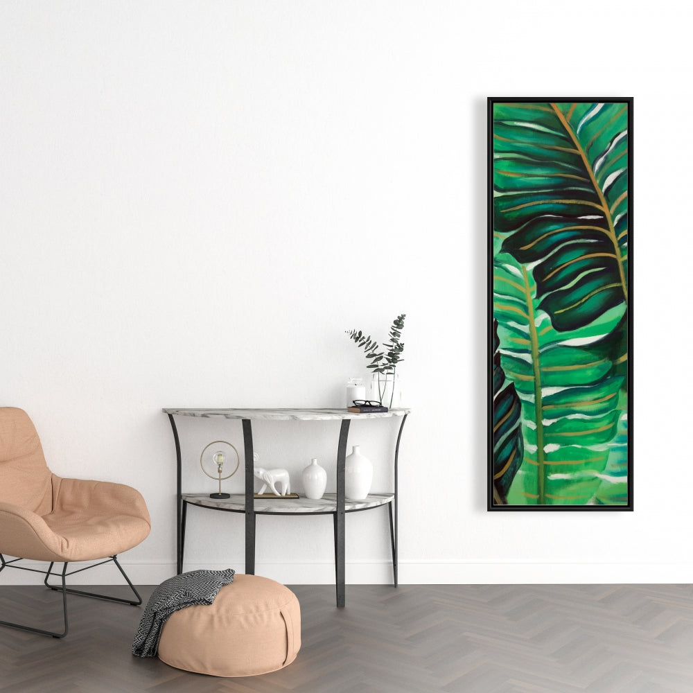 Exotic Plant Leaves Canvas | Floral Botanical Bedroom Decor