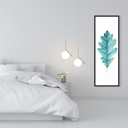 Oak Leaf Green Floral Botanical Bedroom Canvas | Home Decor