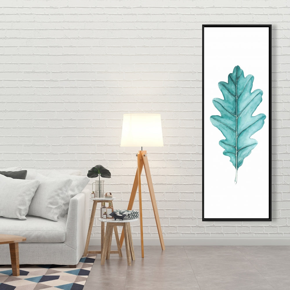 Oak Leaf Green Floral Botanical Bedroom Canvas | Home Decor
