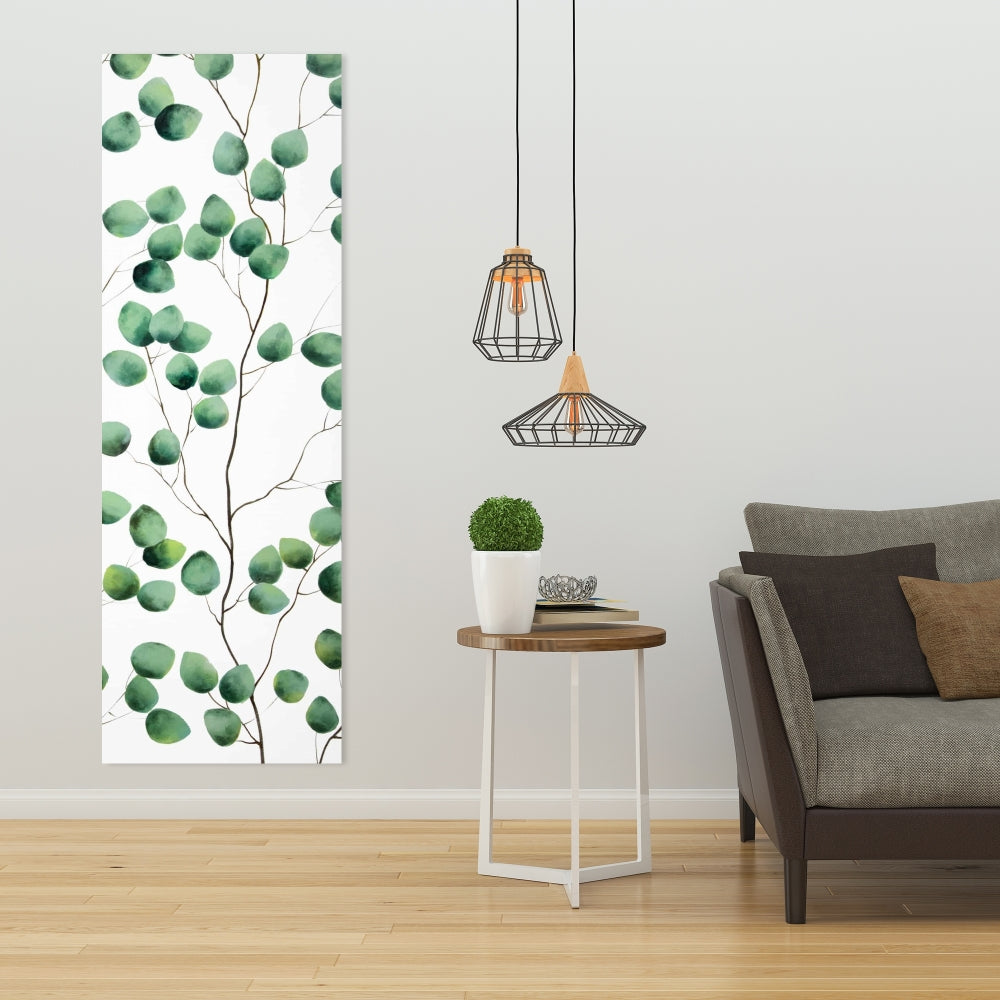 Climbing Leaves Canvas - Artistic Living Room Wall Decor