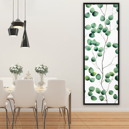 Toile encadrée « Feuilles grimpantes » | Décoration murale botanique