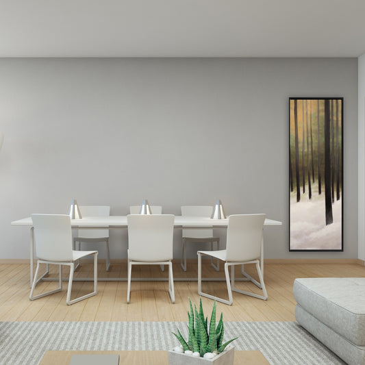 Toile encadrée « Forêt silencieuse » | Décoration d'arbre pour salon