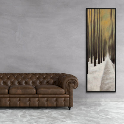 Toile de salon rustique marron | Décoration de randonnée en forêt