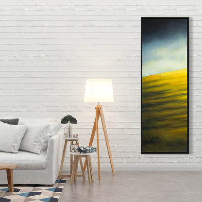 Hillock Rustic Framed Canvas | Mountains Kitchen Home Decor