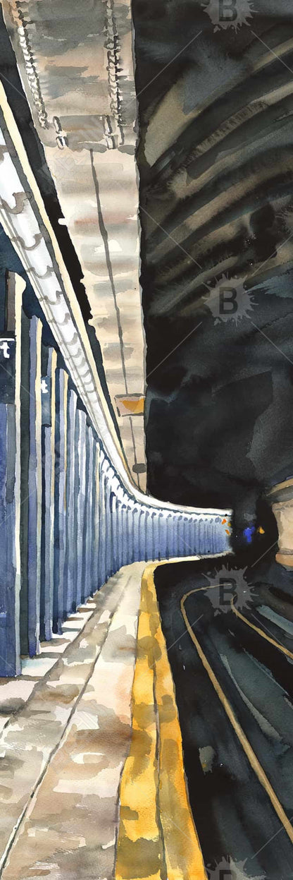 Toile industrielle du métro de New York | Décoration murale