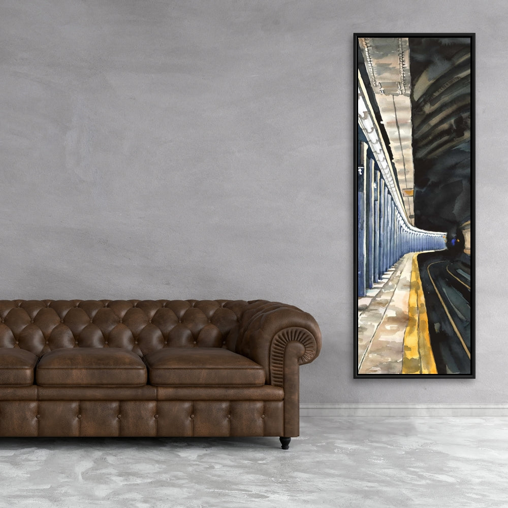 Toile industrielle du métro de New York | Décoration murale