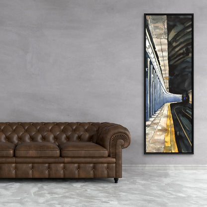 Toile industrielle du métro de New York | Décoration murale