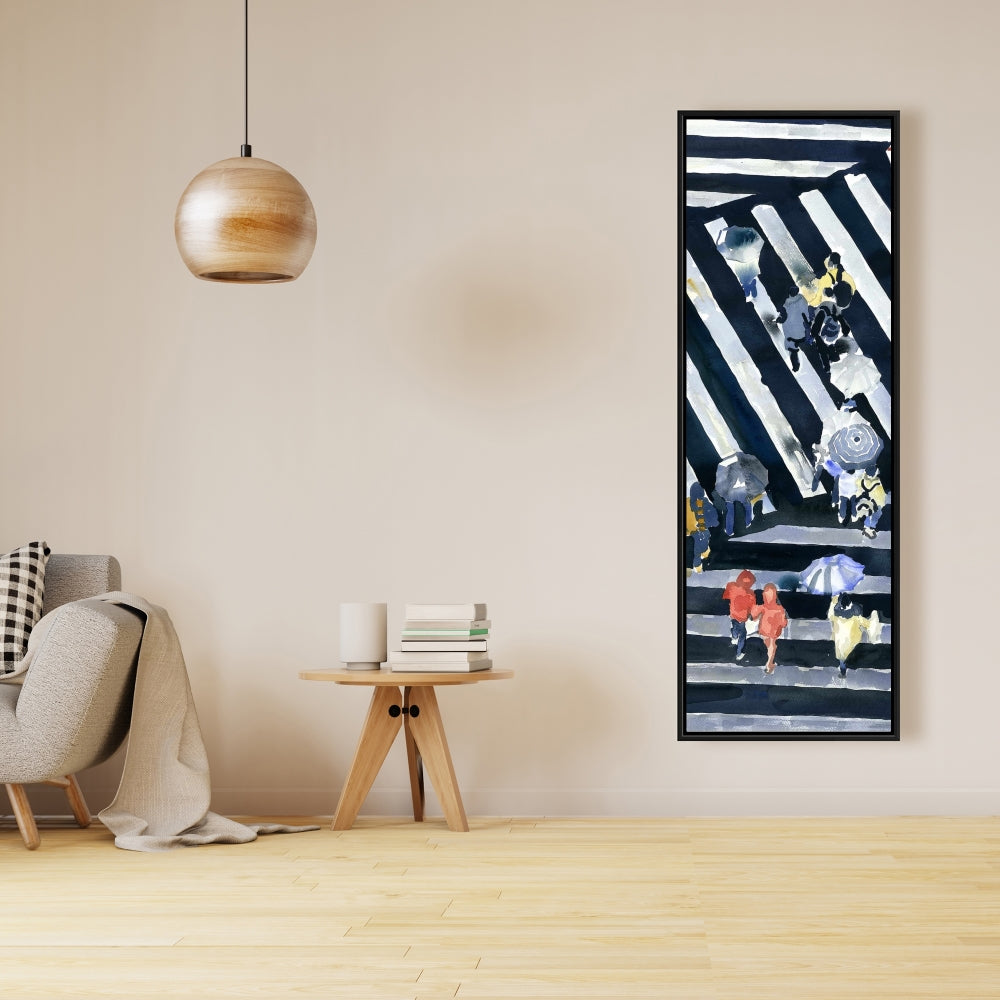 Main Street Industrial Canvas | Man Cave Wall Art Decor