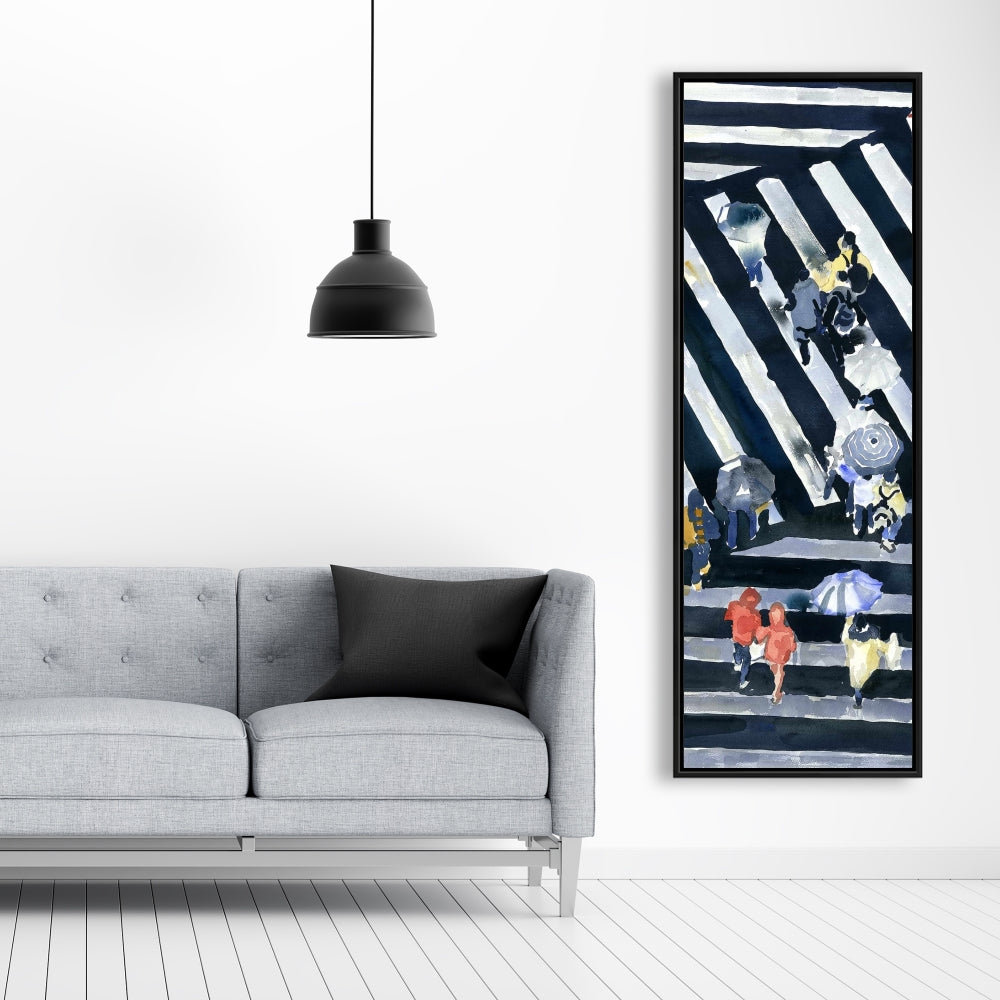 Main Street Industrial Canvas | Man Cave Wall Art Decor