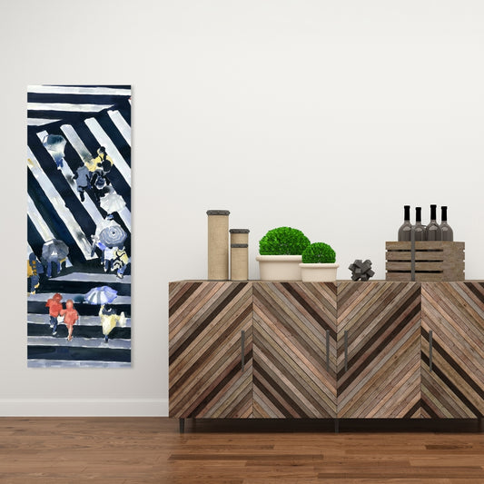 Blue Woman Man Cave Canvas - Main Street Home Decor Art