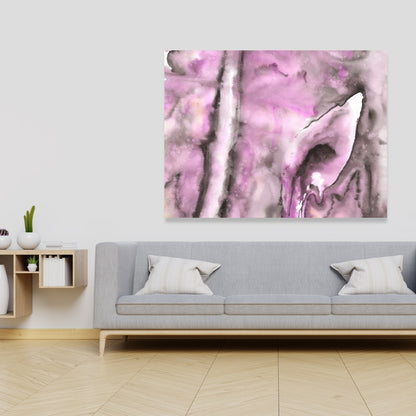 Toile abstraite violette – Décoration murale pour chambre à coucher | Décoration d'intérieur