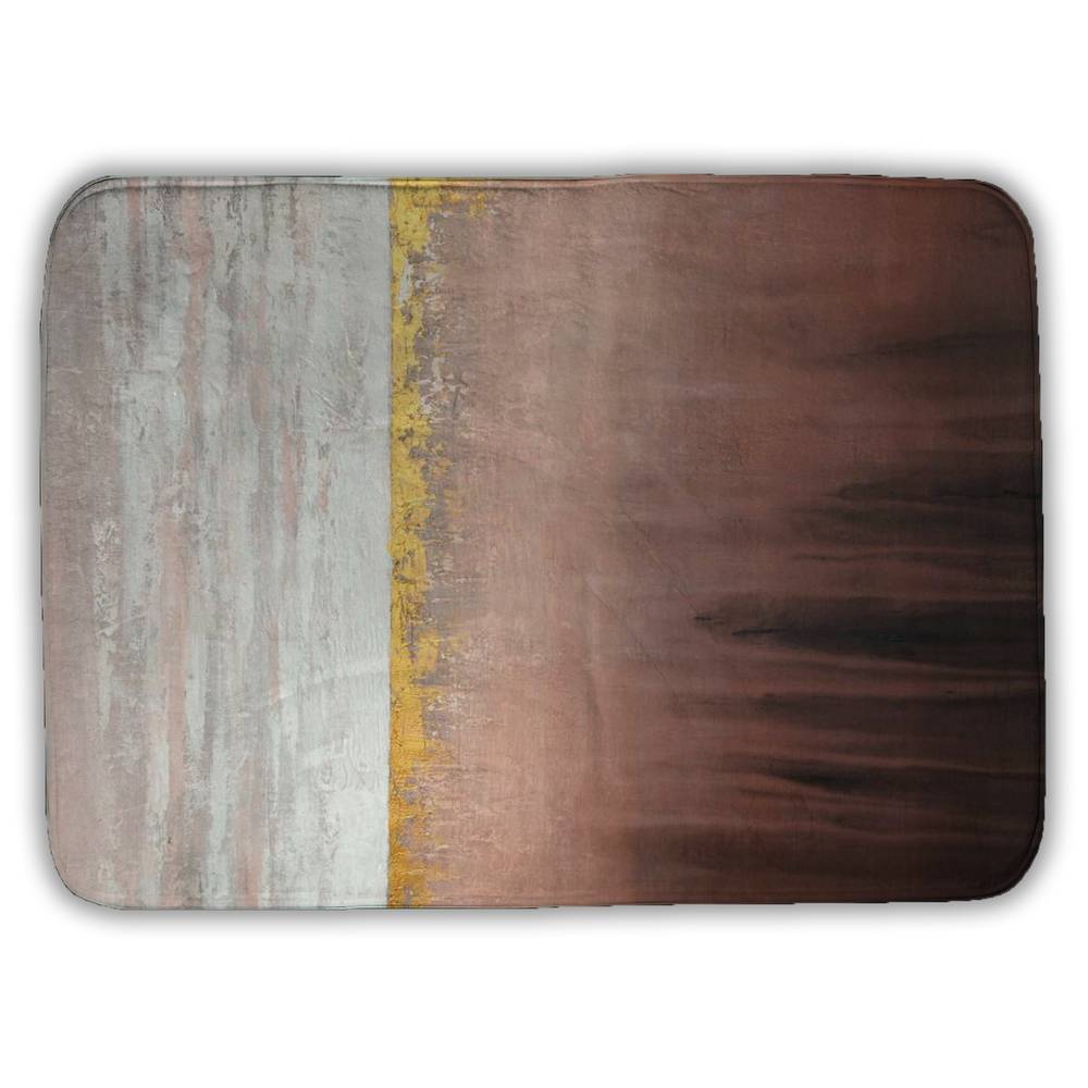 Golden Pink Canvas - Minimalist White Bedroom Home Decor