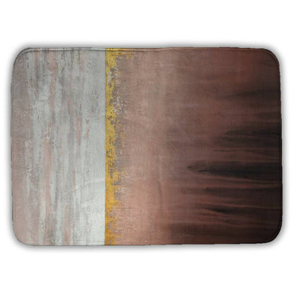 Golden Pink Canvas - Minimalist White Bedroom Home Decor