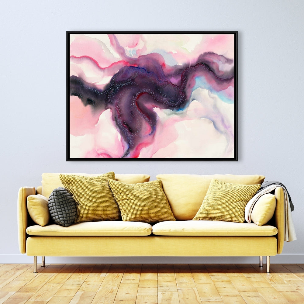 Toile encadrée Corps céleste | Décoration de chambre violette