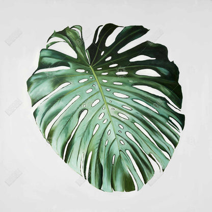 Monstera Leaf Botanical Canvas - Exotic Green Home Decor