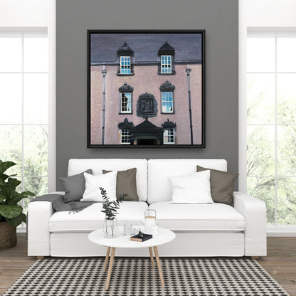 Pink Building Canvas - Argyll's Lodging Stirling Castle Decor