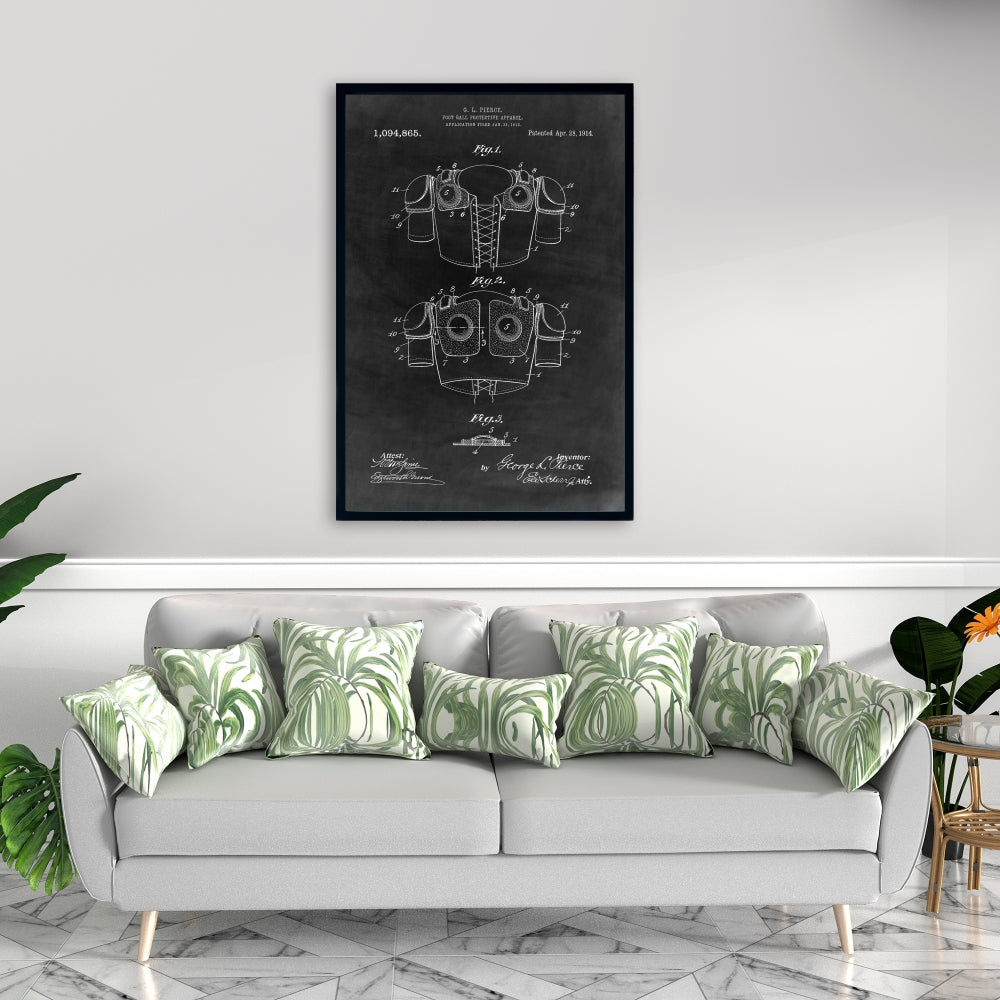 Toile encadrée « Vêtements de football vintage » | Décoration d'intérieur