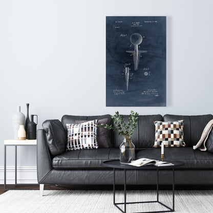 Toile de plan de tee de golf | Décoration d'intérieur industrielle