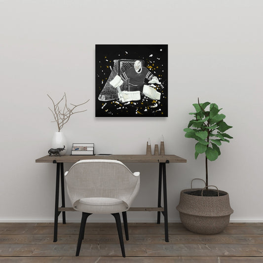 Goalkeeper Hockey Man Bedroom Canvas - Home Decor Wall Art