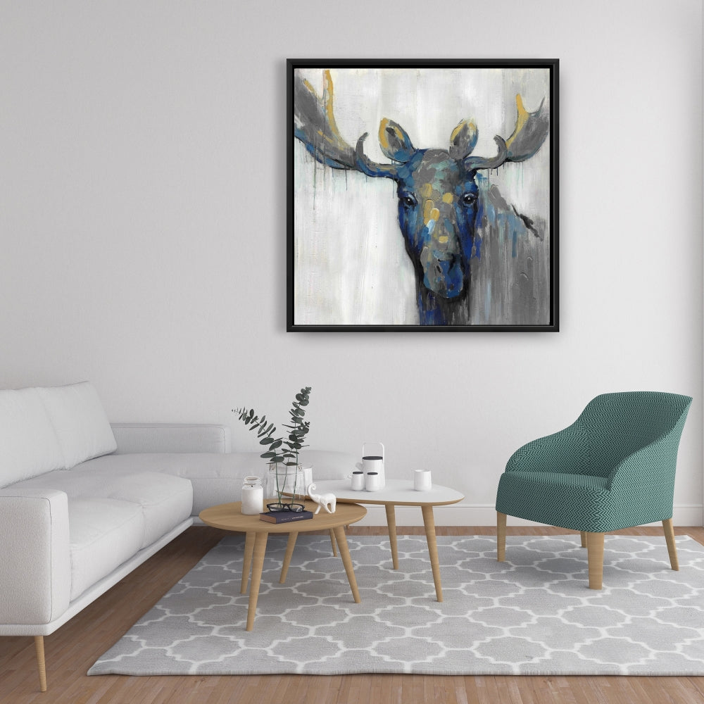 Rustic Deer Livingroom Canvas | Blue Moose Home Decor