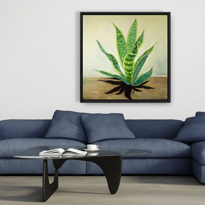 Toile « Langue de belle-mère succulente » | Décoration d'intérieur