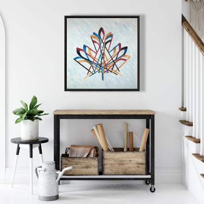 Toile de hockey canadien sur neige | Décoration d'intérieur et art sportif