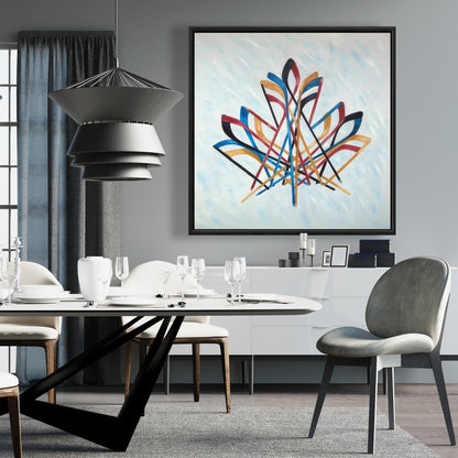 Toile de hockey canadien sur neige | Décoration d'intérieur et art sportif