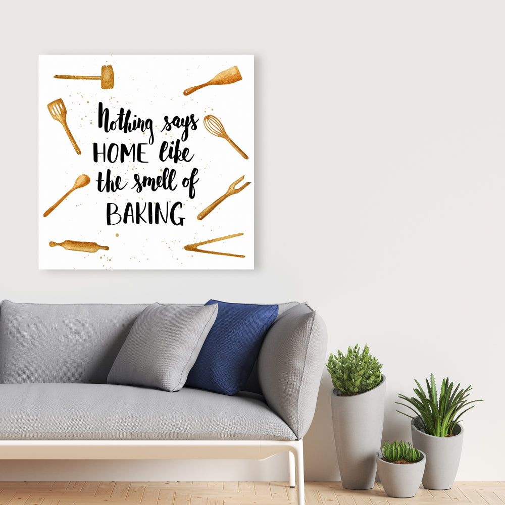 Home & Baking Illustrative Canvas - Perfect Home Decor