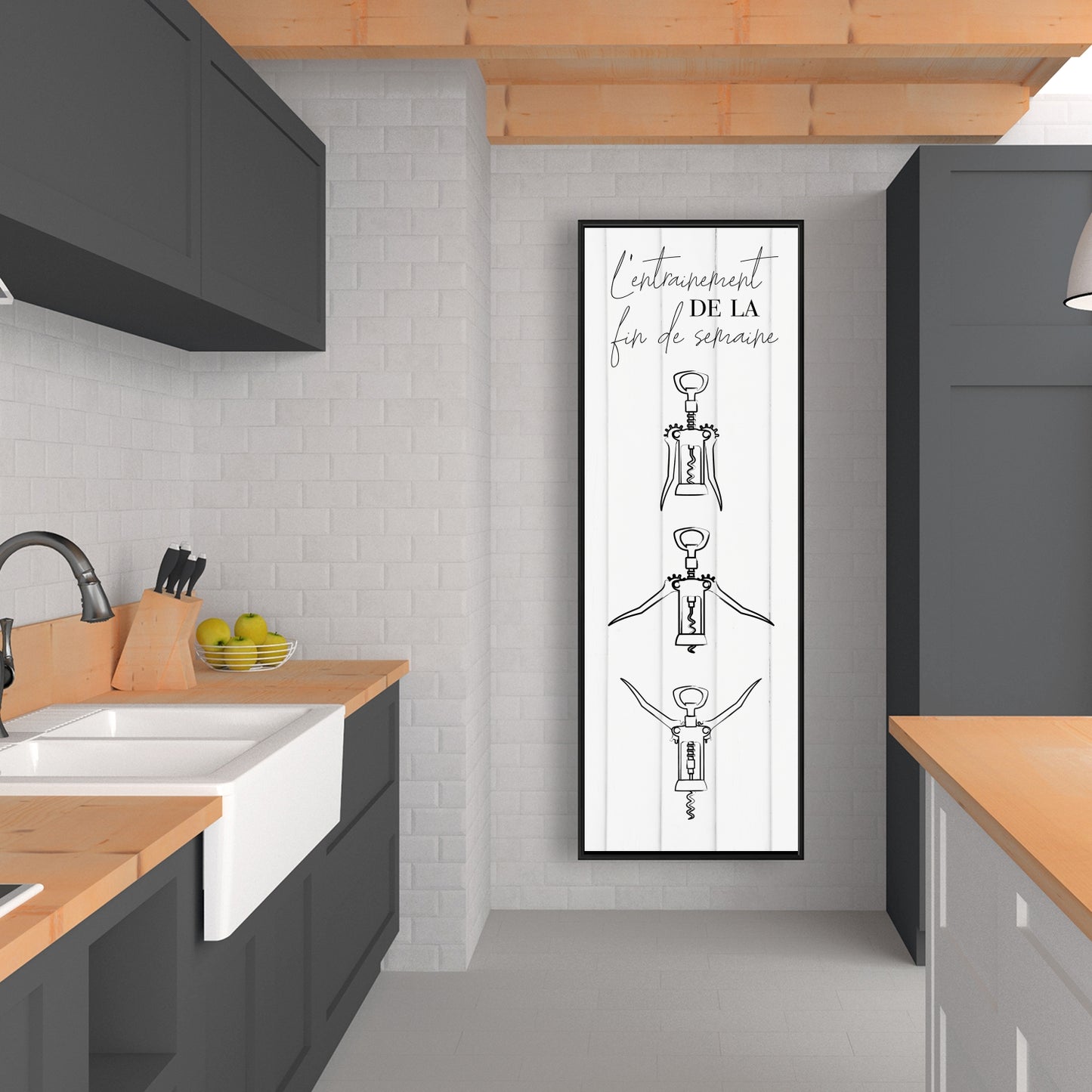 L'entraînement de la fin de semaine Toile | Décor de cuisine