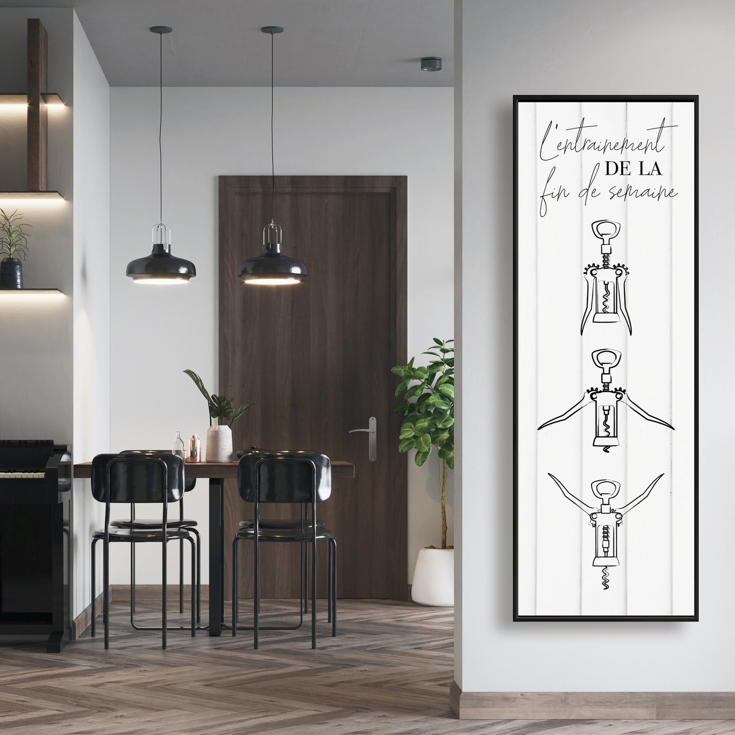 L'entraînement de la fin de semaine Toile | Décor de cuisine