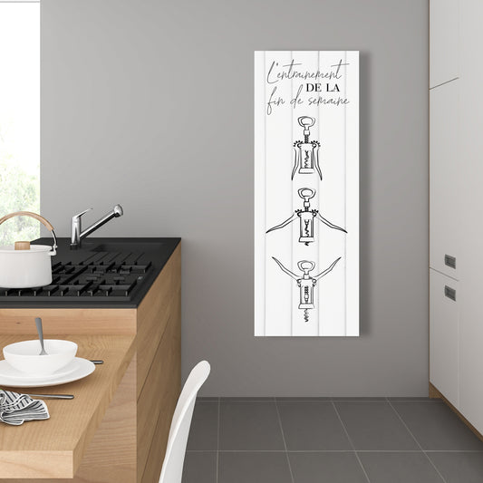 Minimalist Gastronomy Shapes Canvas - L'entrainement Art Decor