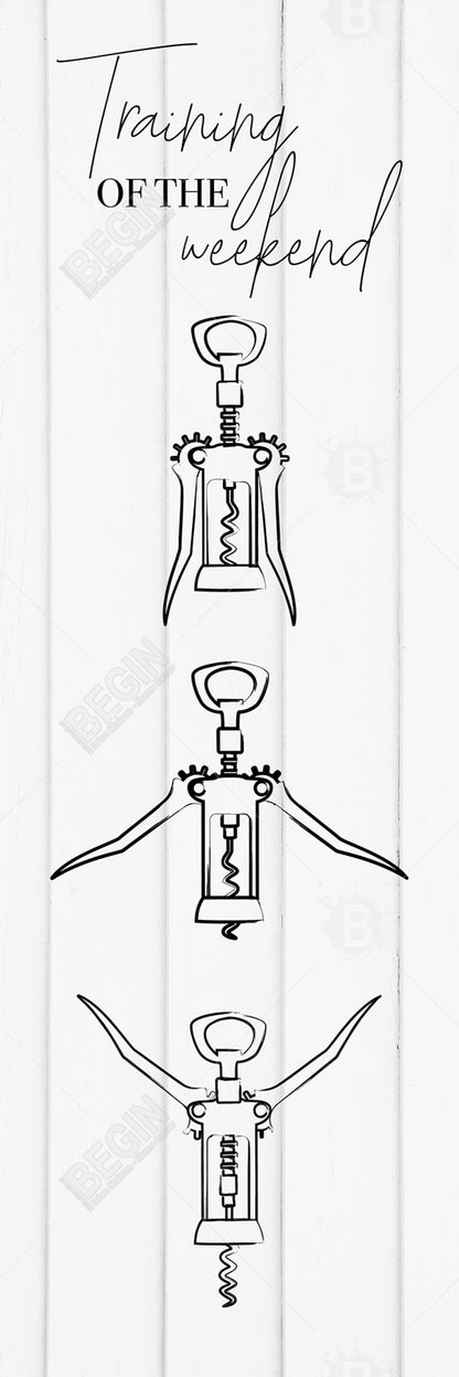 Minimalist White Canvas - Training of the Weekend Home Decor