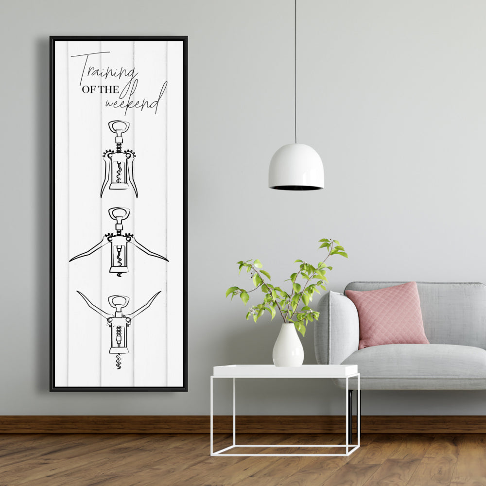 Minimalist White Canvas - Training of the Weekend Home Decor