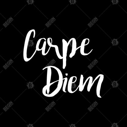 Toile blanche encadrée « Carpe Diem » | Décoration de chambre