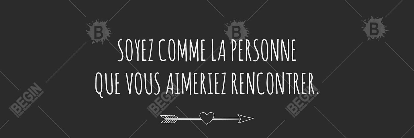 Citations motivantes « Aimez-vous » sur toile encadrée - Décoration d'intérieur