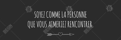 Citations motivantes « Aimez-vous » sur toile encadrée - Décoration d'intérieur