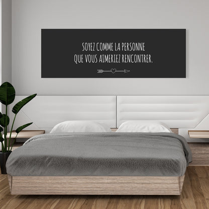 Love Yourself Gray Spiritual Canvas | Motivational Home Decor