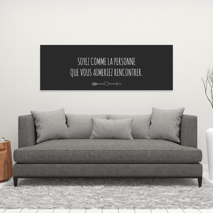 Love Yourself Gray Spiritual Canvas | Motivational Home Decor