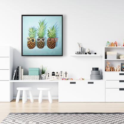 Toile « Ananas d'été » – Décoration de chambre | Art mural