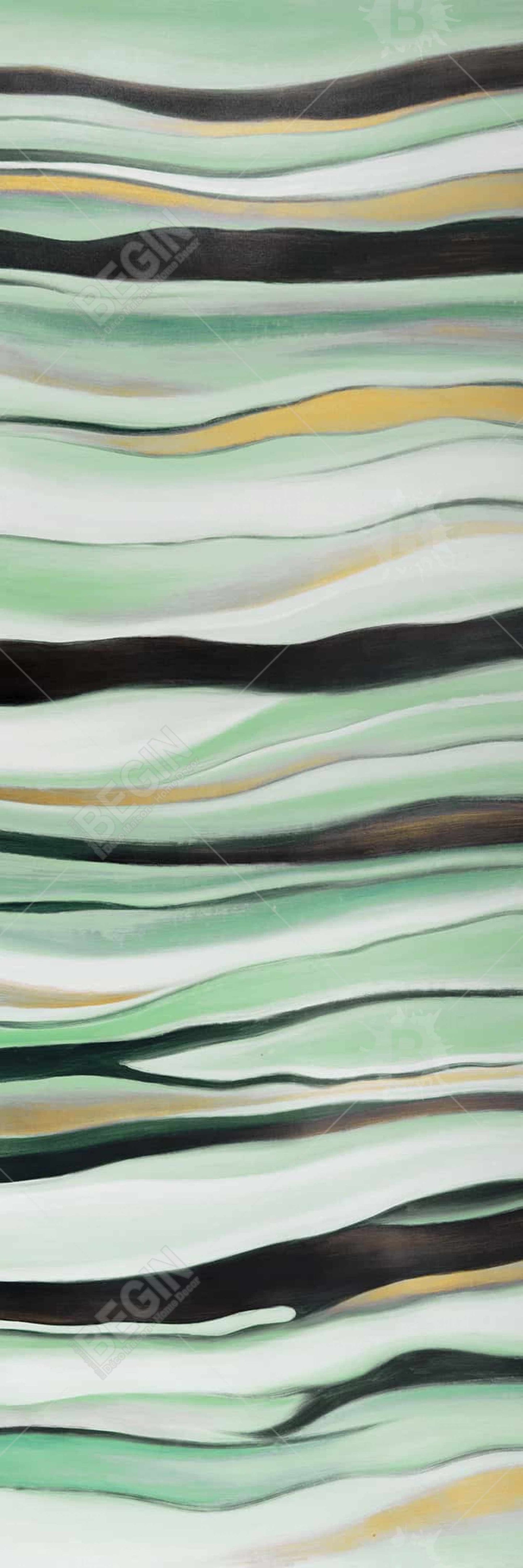 Toile encadrée Mint Mood | Art mural abstrait contemporain