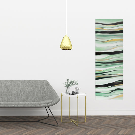 Mint Mood Abstract Canvas | Contemporary Home Decor Art