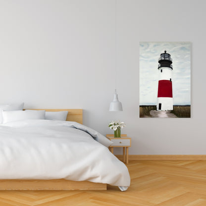 Toile côtière du phare de Sankaty Head – Décoration d'intérieur