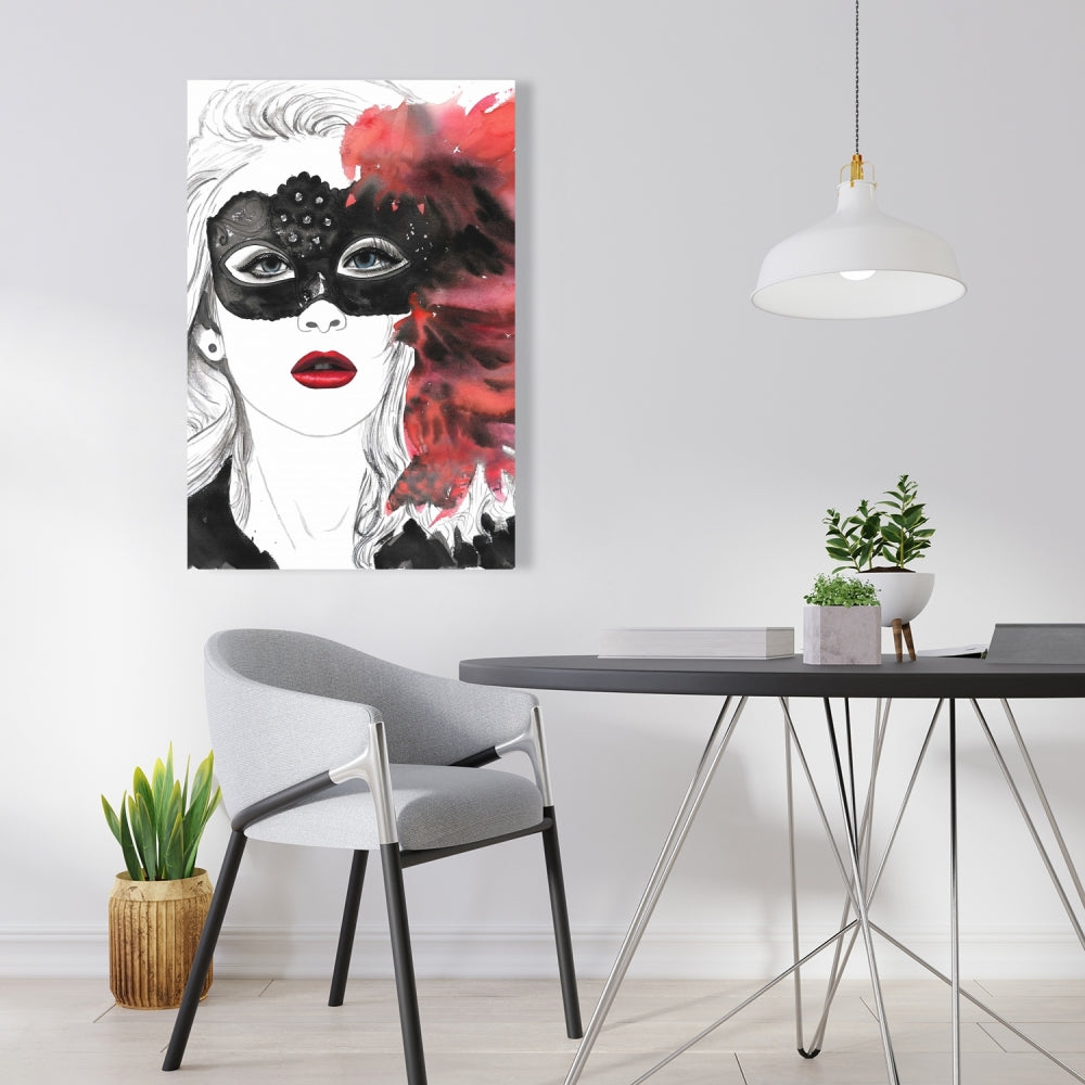 Bohemian Beauty Canvas | Masked Ball Home Decor Wall Art